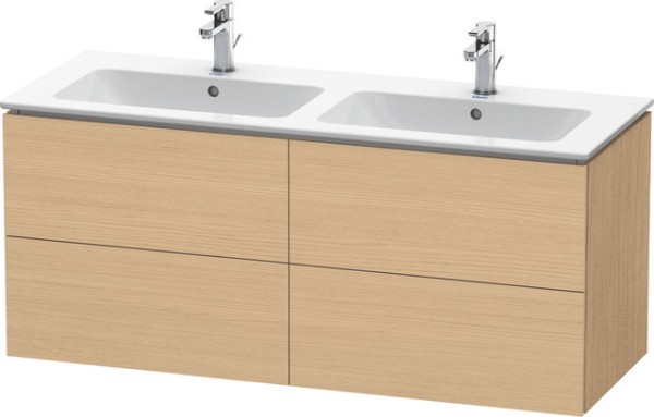 Duravit L-Cube Waschtischunterbau wandhängend Natur Eiche Matt 1290x481x550 mm - LC625903030