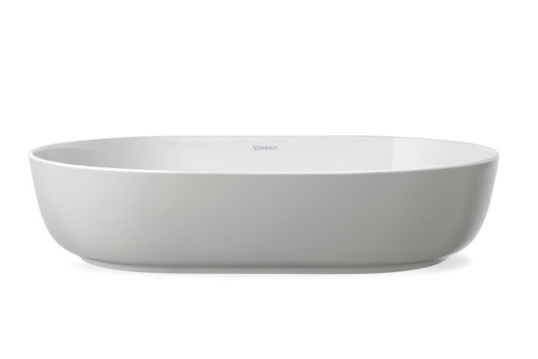 Duravit Luv Aufsatzbecken Weiß Hochglanz / Grau Seidenmatt, 700 mm - 0379702300