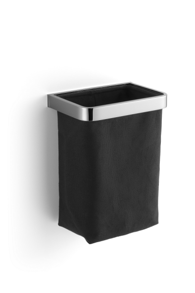 Giese Gästehandtuchkorb mit Stoffeinsatz schwarz, 40500-02