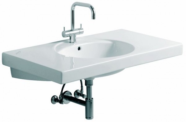 Geberit Preciosa Waschtisch, B: 1000, T: 550 mm, 124200600, weiss mit Keratect