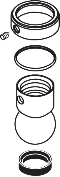 Hansgrohe Gelenkkugel mit Sicherungsring chrom , 98941000