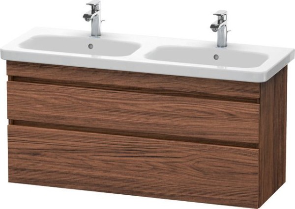 Duravit DuraStyle Waschtischunterbau wandhängend Nussbaum dunkel Matt 1230x448x610 mm - DS649802121