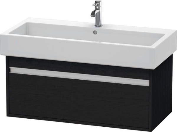 Duravit Ketho Waschtischunterbau wandhängend Eiche Schwarz Matt 950x440x410 mm - KT668801616