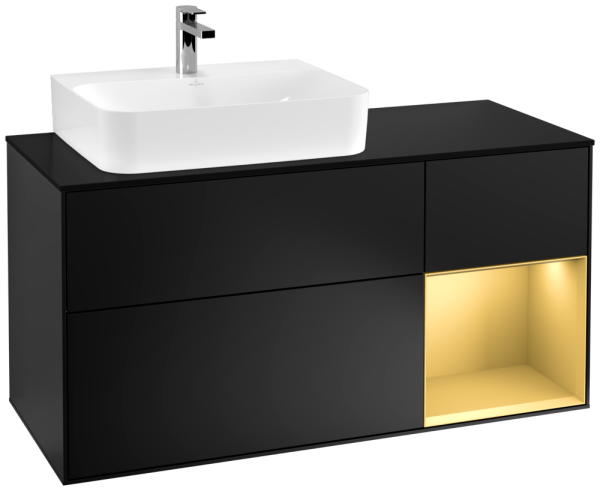 Villeroy & Boch Waschtischunterschrank Finion F15 1200x603x501mm WT links , F152HFPD