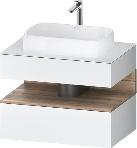 Duravit Qatego Konsolenwaschtischunterbau wandhängend Weiß Matt 800x550x600 mm - QA4730055180000