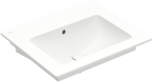 Villeroy & Boch Waschtisch Venticello, 412462R1, B: 600, T: 500mm, Weiß Alpin CeramicPlus