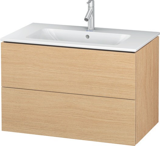 Duravit L-Cube Waschtischunterbau wandhängend Natur Eiche Matt 820x481x550 mm - LC624103030