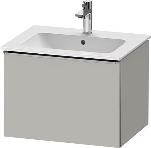 Duravit D-Neo Waschtischunterbau wandhängend Betongrau Matt 610x462x440 mm - DE4261070070000