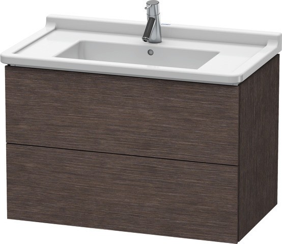 Duravit L-Cube Waschtischunterbau wandhängend Eiche dunkel gebürstet Matt 820x469x558 mm - LC6265072