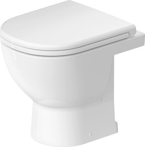 Duravit D-Code Stand-WC Tiefspüler, Abgang senkrecht,
