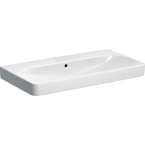 Geberit Smyle Square Waschtisch, 90x48cm ohne Hahnloch, mit Überlauf, 500250011