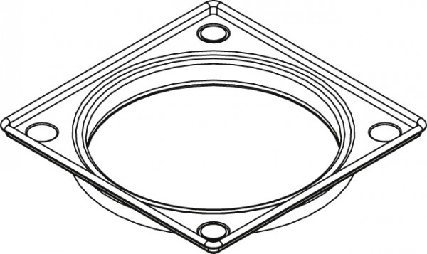 Kermi Ablaufrahmen M5X, L 120 x B 120 mm, BZM5X000000UK