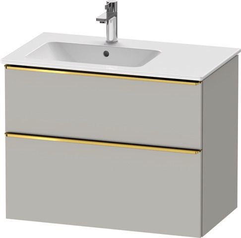 Duravit D-Neo Waschtischunterbau wandhängend Betongrau Matt 810x462x625 mm - DE4366034070000