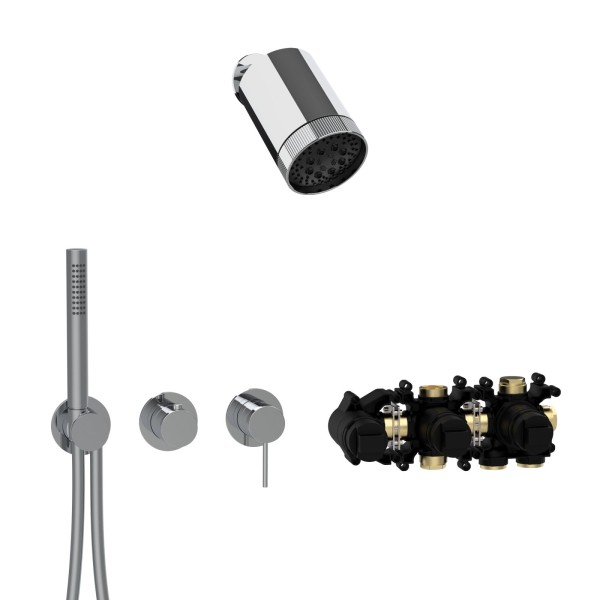 Herzbach MODUL7 Hebelmischer-Set H-SP3 SPOT Multi Chrom, 70.702722.1.01