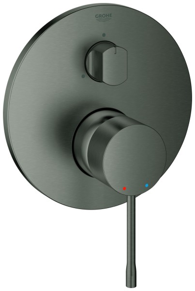 GROHE Unterputzarmatur Essence für 35604 3-Wege Umstellung, hard graphite gebürstet, 24169AL1
