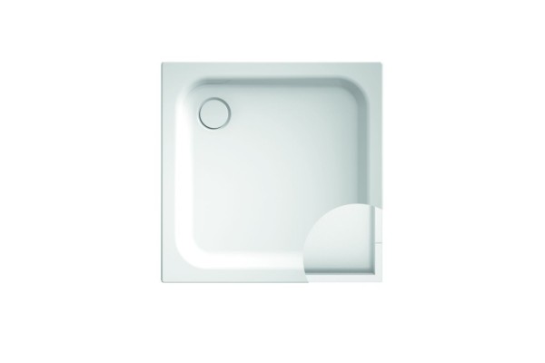 Bette Supra Rechteck-Duschwanne m. Wannenträger 5920T, 90x90x6,5 cm weiß, 5920-000T