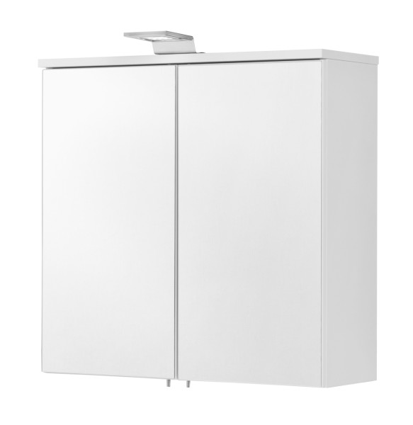 Fackelmann Spiegelschrank ATL 60 60,5x60x23 Weiss 2T LED, 82793
