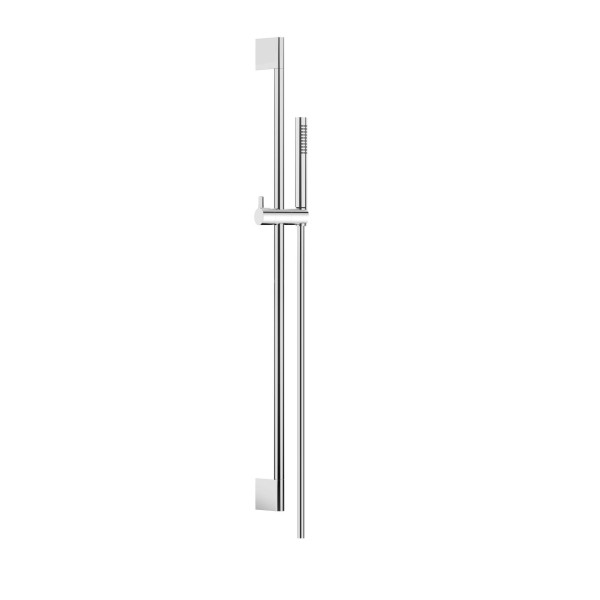 Herzbach LIVING SPA Wandstangenset Slide M 900mm Stabhandbrause rund Chrom, 11.690276.1.01