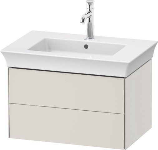 Duravit White Tulip Waschtischunterbau wandhängend Nordic Weiß Seidenmatt 684x458x410 mm - WT4341039