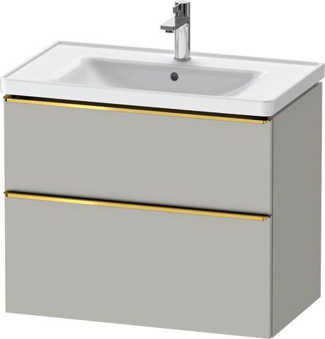 Duravit D-Neo Waschtischunterbau wandhängend Betongrau Matt 784x452x625 mm - DE4355034070000