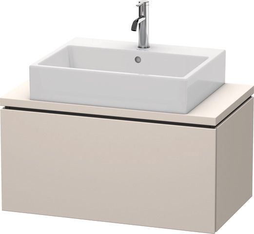 Duravit L-Cube Konsolenwaschtischunterbau wandhängend Taupe Supermatt 820x477x400 mm - LC580208383