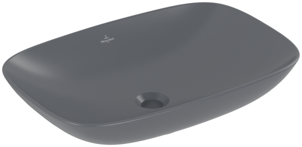 Villeroy & Boch Aufsatzwaschbecken Loop & Friends 4A5 000 620x420x150mm Graphite CeramicPlus, 4A5000