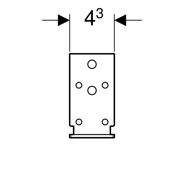 Geberit Duofix Aussteifungswinkel für Türöffnungen