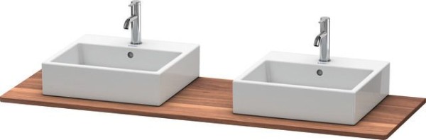 Duravit XSquare Konsole Amerikanischer Nussbaum Matt 1600x550x20 mm - XS064HB7777