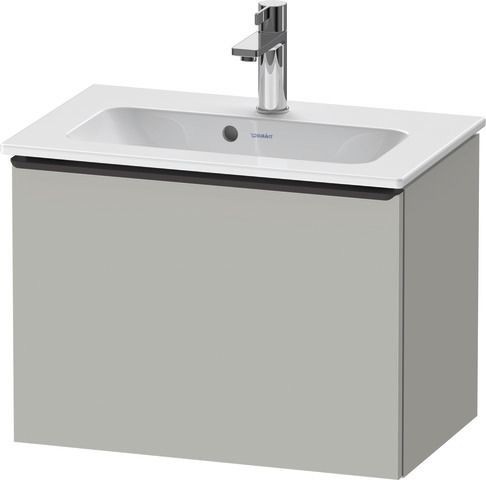Duravit D-Neo Waschtischunterbau wandhängend Betongrau Matt 610x372x440 mm - DE42680BD070000
