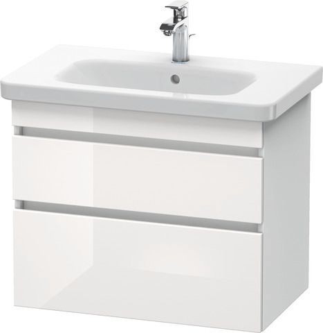 Duravit DuraStyle Waschtischunterbau wandhängend Weiß Hochglanz & Matt 730x448x610 mm - DS648102218