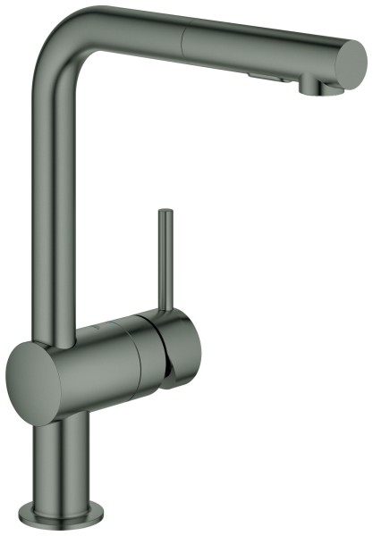 GROHE EH-Spültischbatterie Minta 30274 L-Ausl. azb. Spülbr. hard graphite geb., 30274AL0