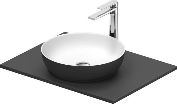 Duravit Sivida SET, Aufsatzbecken r.400 B.Aussen: dunkelgrau matt