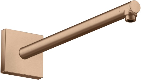 Hansgrohe Brausearm DN15 390mm eckig Axor Brushed Red Gold