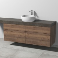 Sanipa Waschtischunterbau mit Auszügen 2morrow (P2419) 510x1400x520 Eiche-Tabak Sanipa Waschtischunterbau mit Auszügen 2morrow (P2419) 510x1400x520 Eiche-Tabak