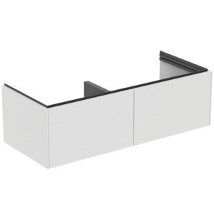 Ideal Standard Doppelwaschtisch-Unterschrank Conca 2 Auszüge o.Platte 1200x505x370mm Weiss, T5516Y1