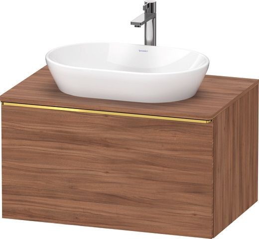 Duravit D-Neo Konsolenwaschtischunterbau wandhängend Nussbaum Matt 800x550x459 mm - DE4947034790000