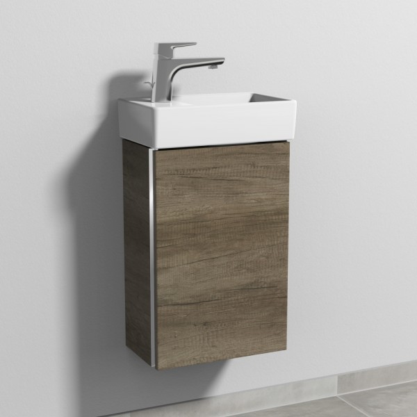 Sanipa 3way Waschtischunterbau zu Villeroy & Boch Avento Waschtisch mit 1 Tür, Eiche-Nebraska