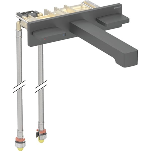 Geberit ONE Waschtisch-Armatur eckiges Design Wandmontage 2 Griffe