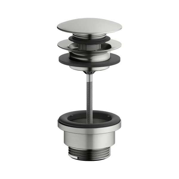 Keuco Ablaufgarnitur Armaturenzubehör 59902 Push-Open, Edelstahl-finish, 59902060000