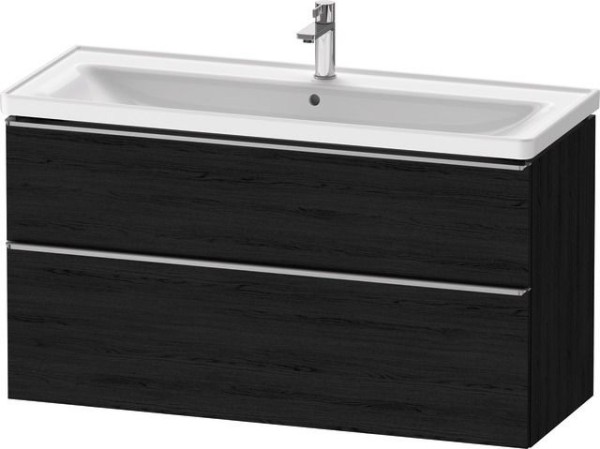 Duravit D-Neo Waschtischunterbau wandhängend Eiche Schwarz Matt 1184x452x625 mm - DE4391070160000