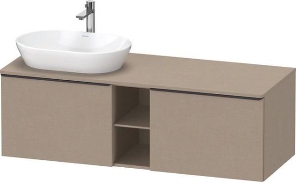 Duravit D-Neo Konsolenwaschtischunterbau wandhängend Leinen Matt 1400x550x459 mm - DE4950LBD750000