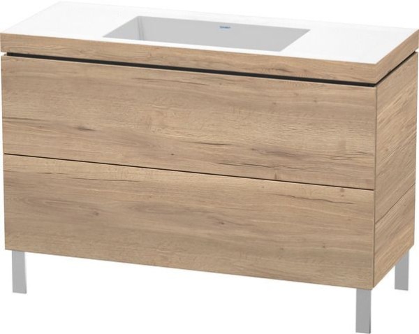 Duravit L-Cube Waschtisch-Set cbonded bodenstehend 1200x480x698 Ei mr Mt Hv 3H