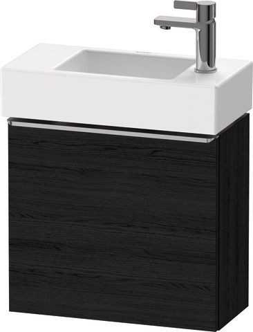 Duravit D-Neo Waschtischunterbau wandhängend Eiche Schwarz Matt 484x222x440 mm - DE4219L70160000