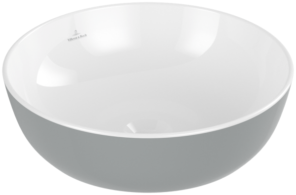 Villeroy & Boch Aufsatzwaschtisch Artis 4179, D:430mm, ohne Hahnloch ohne Überlauf Rund French Linen