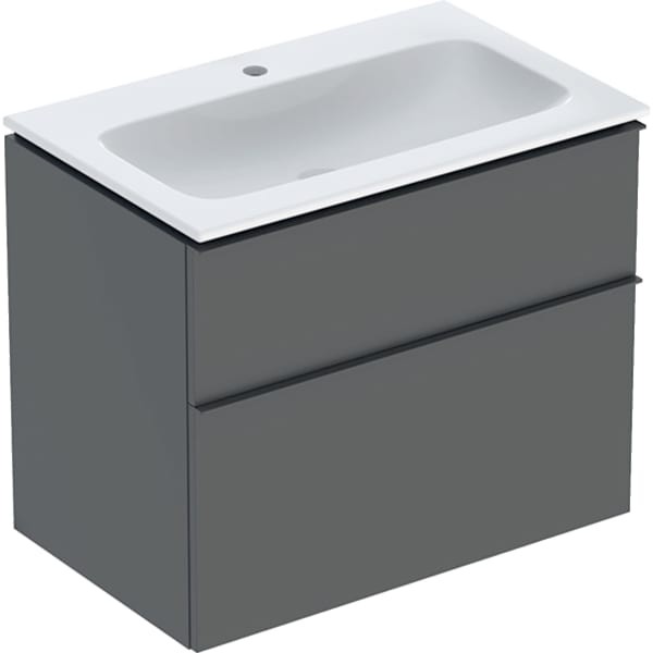 Geberit iCon Set Möbel-Waschtisch mit Unterschrank, 2 Schubladen