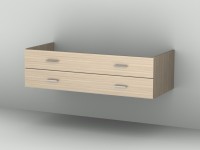 Sanipa Sanipa Waschtischunterschrank 2morrow MR40782, Weiss-Hochglanz, H:340, B:1200, T:520 mm