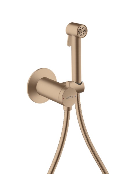 Hansgrohe AXOR Bidette Showers Bidette Handbrause 1jet rund für Mischwasser mit Brausehalter und Bra