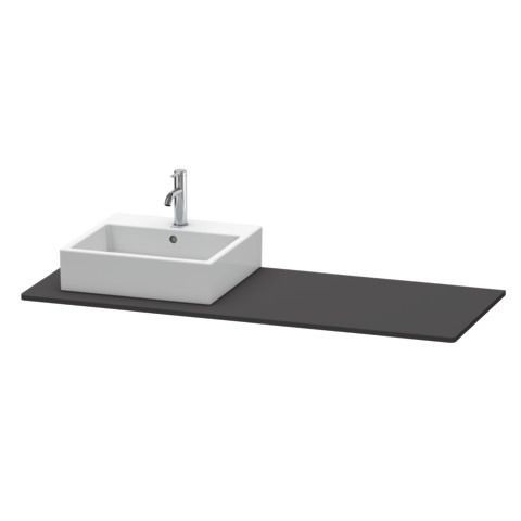 Duravit XSquare Konsole Graphit Supermatt 1400x550x16 mm - XS060GL8080
