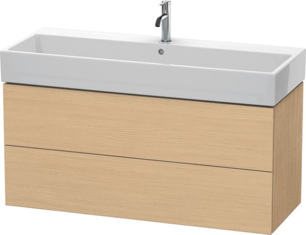 Duravit L-Cube Waschtischunterbau wandhängend Natur Eiche Matt 1184x459x544 mm - LC627903030