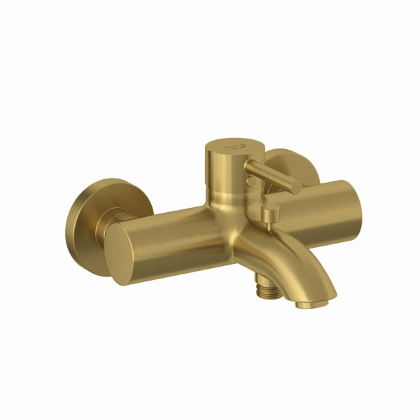 Kludi BOZZ Wannenarmatur-Einhandmischer eigensicher brushed gold, 38691N076